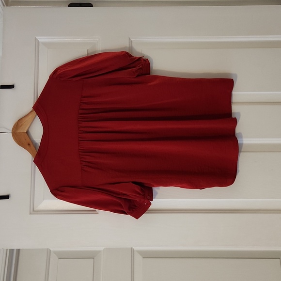 Banana Republic Red Silk Blouse Size S - Picture 9 of 13